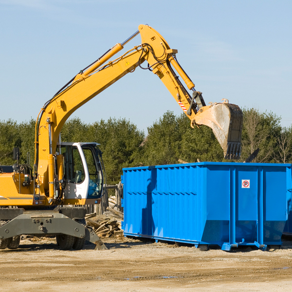 what happens if the residential dumpster is damaged or stolen during rental in Yettem CA